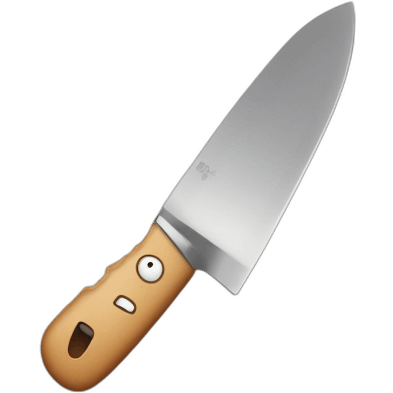 happy smiling kitchen knife emoji