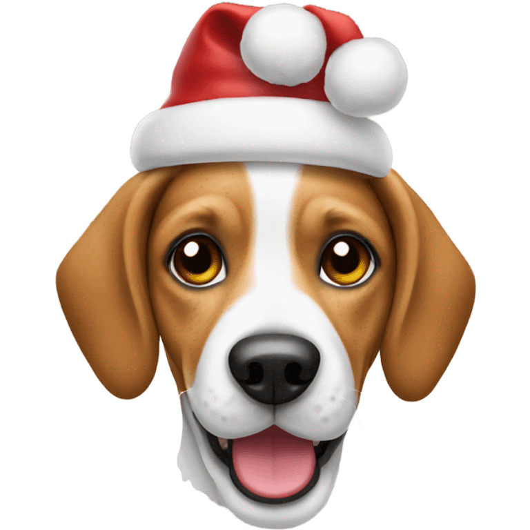 santa beagle dog emoji