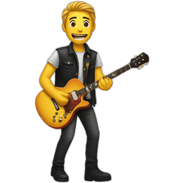 chat guitariste emoji