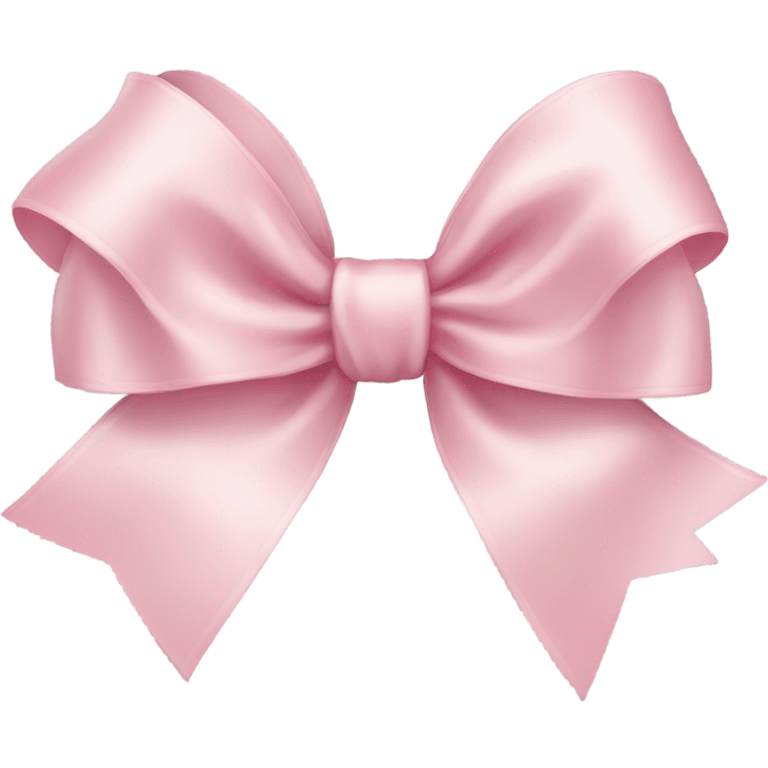 light pink ribbon bow emoji