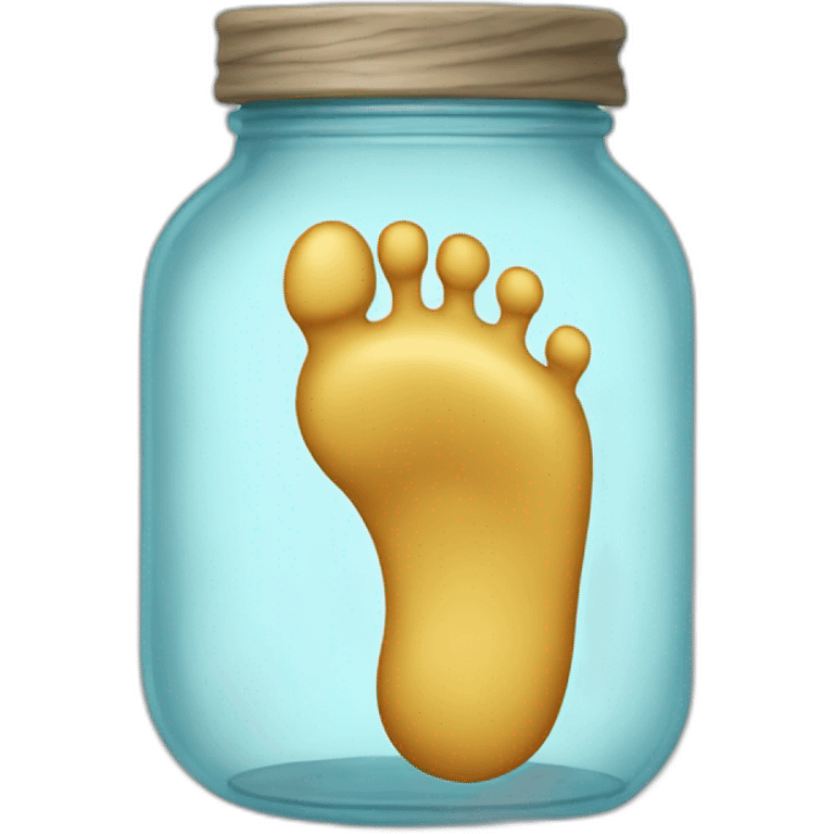 A foot in a jar emoji