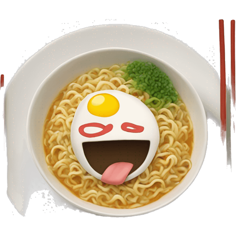 buldak ramen on the plate emoji