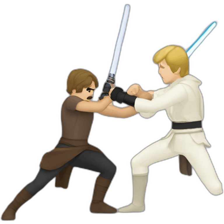 Spok fighting luke skywalker emoji