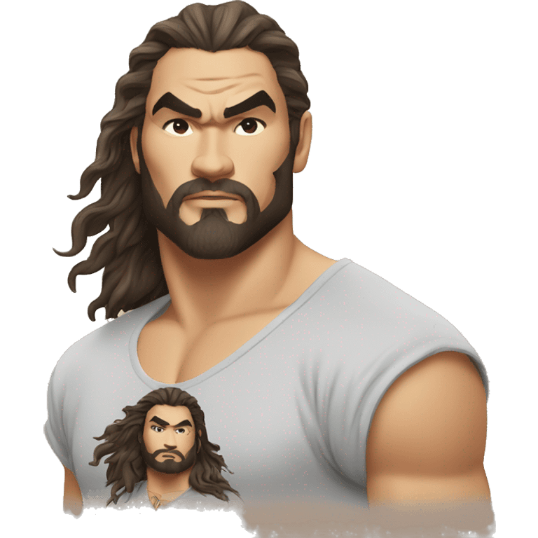 jason momoa wearing tee emoji