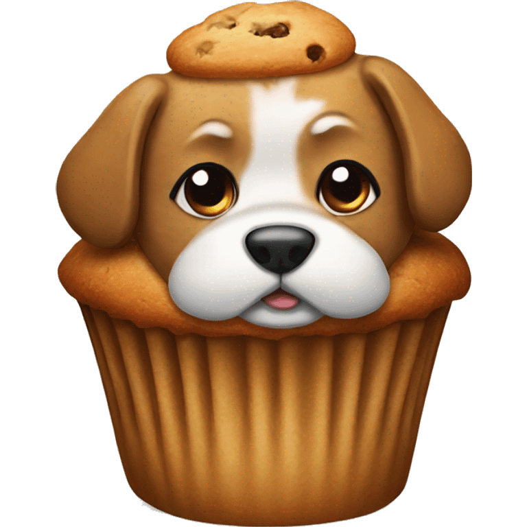 Muffin as a dog emoji