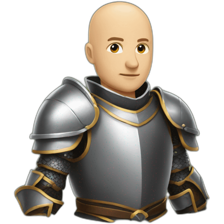 bald armor knight emoji