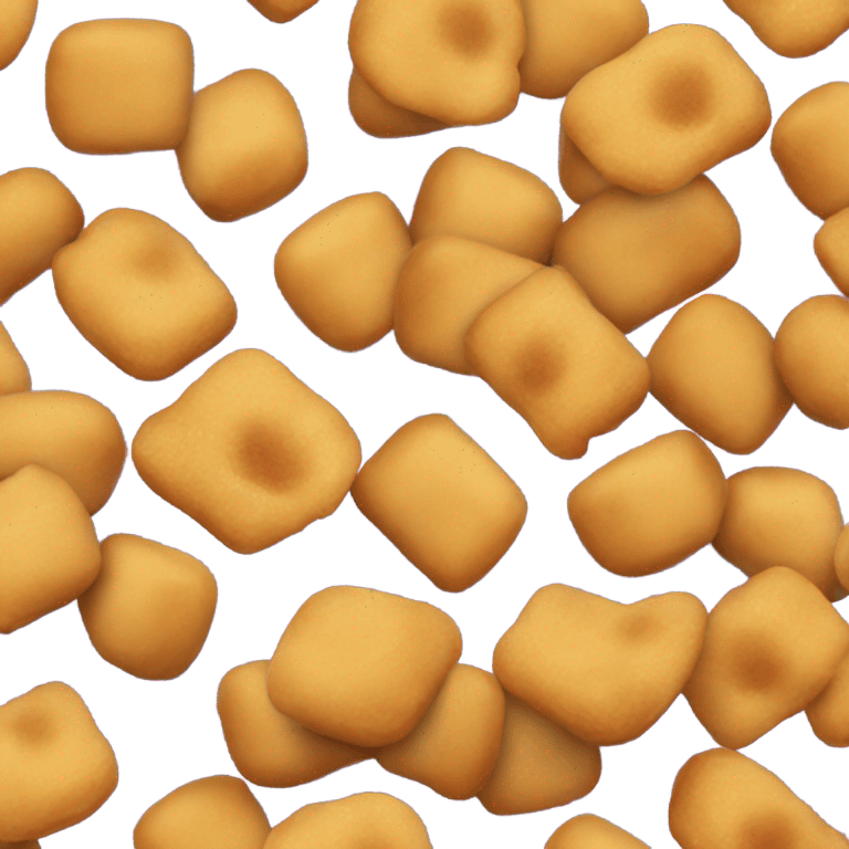 Chickpea cheese puff emoji