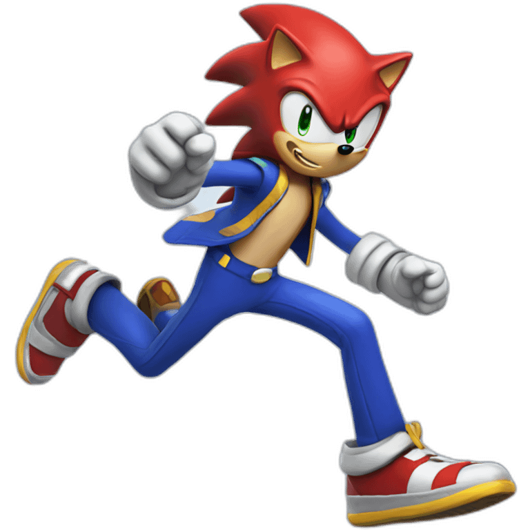 Sonic jump emoji