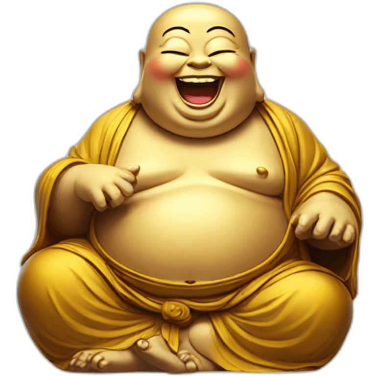 Laughing buddha emoji