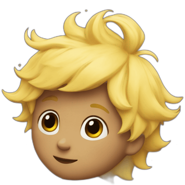 The Little Prince on a planet emoji