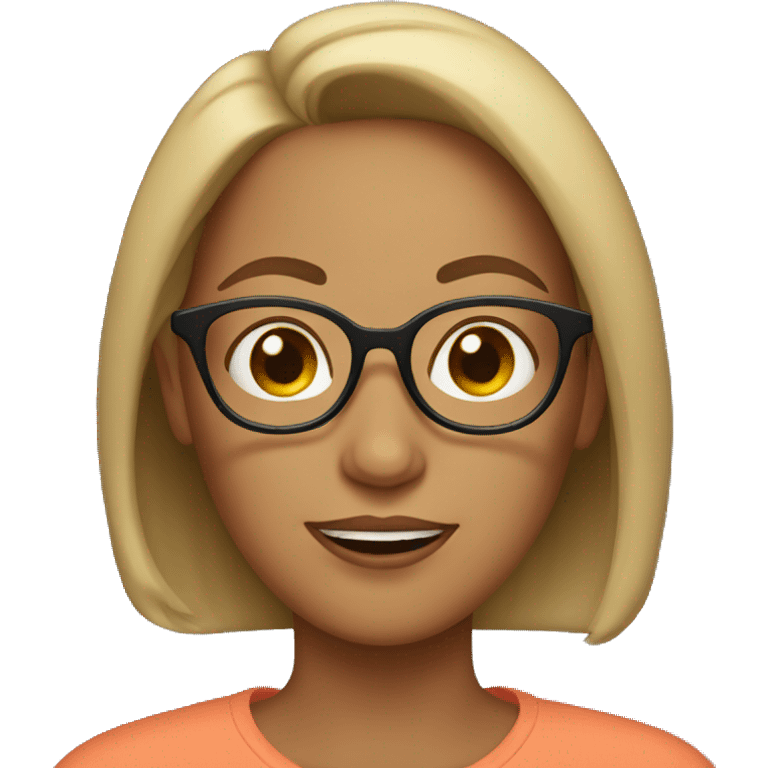 mom with glasses emoji