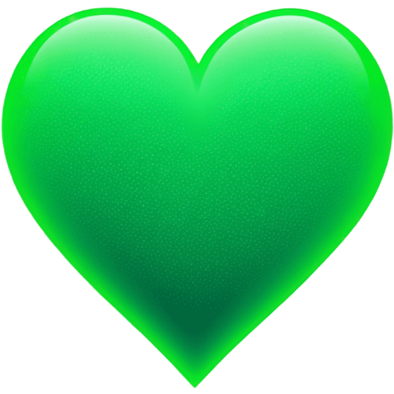 Green gradient heart  emoji