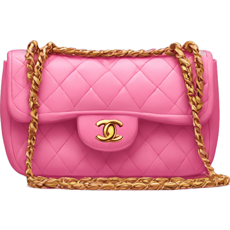 chanel bag pink emoji