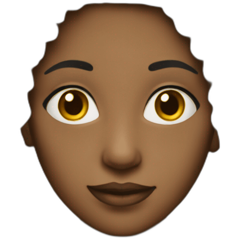 Slim black woman emoji