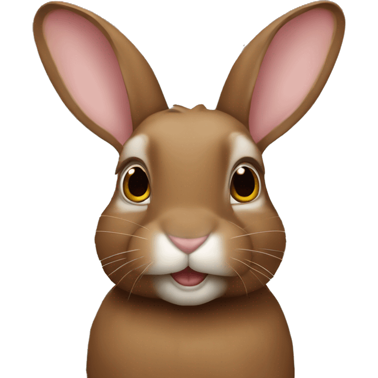 brown new zealand rabbit emoji