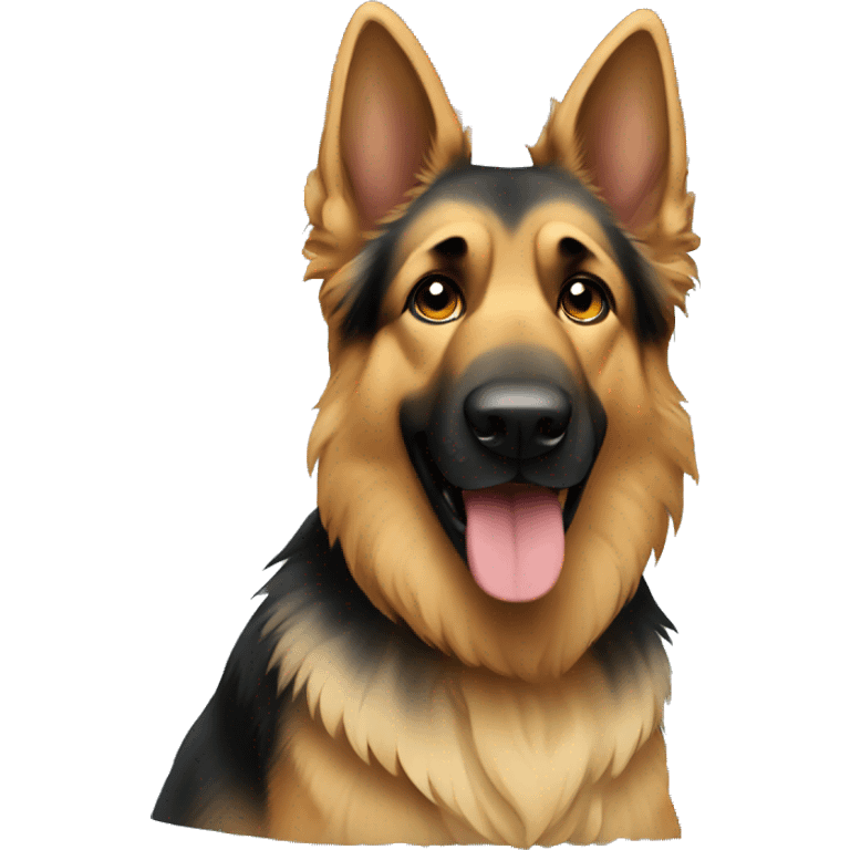 Long haired German shepherd  emoji