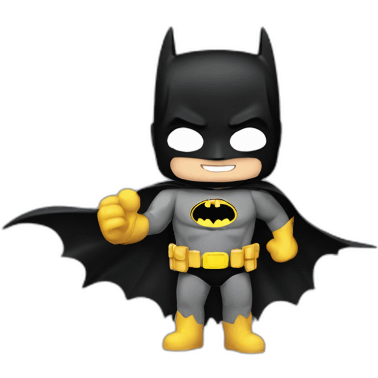 Batman waving emoji