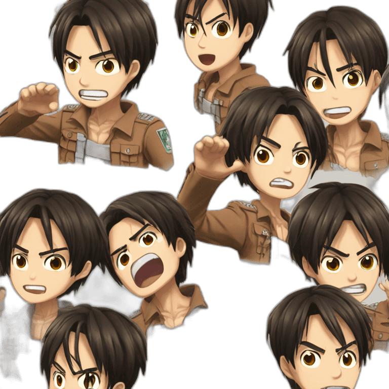 Eren yeager with attack titan emoji