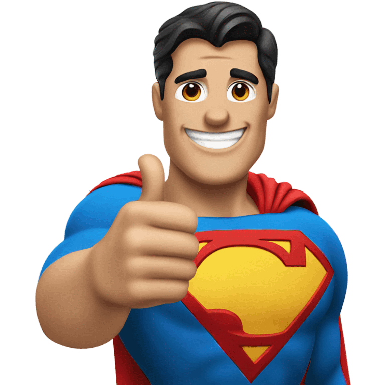 Superman thumbs up emoji