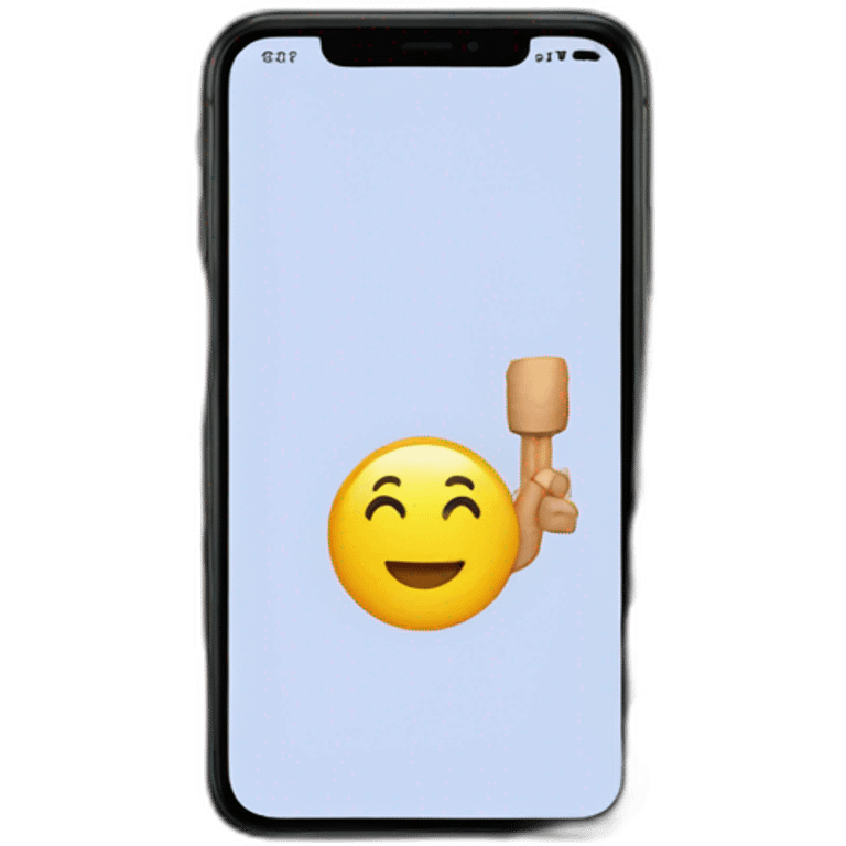 arm-holding-iphone, -google-on-the-screen emoji