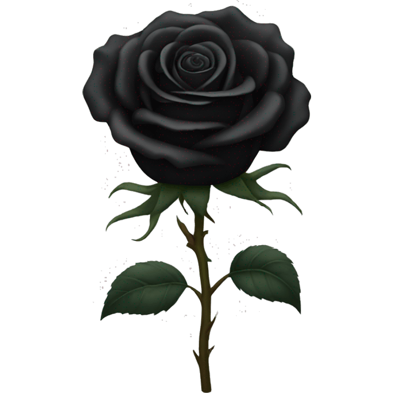 Black rose emoji