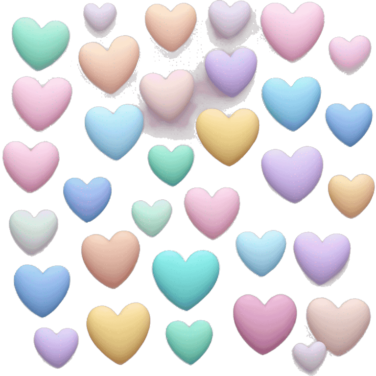 pastel hearts emoji