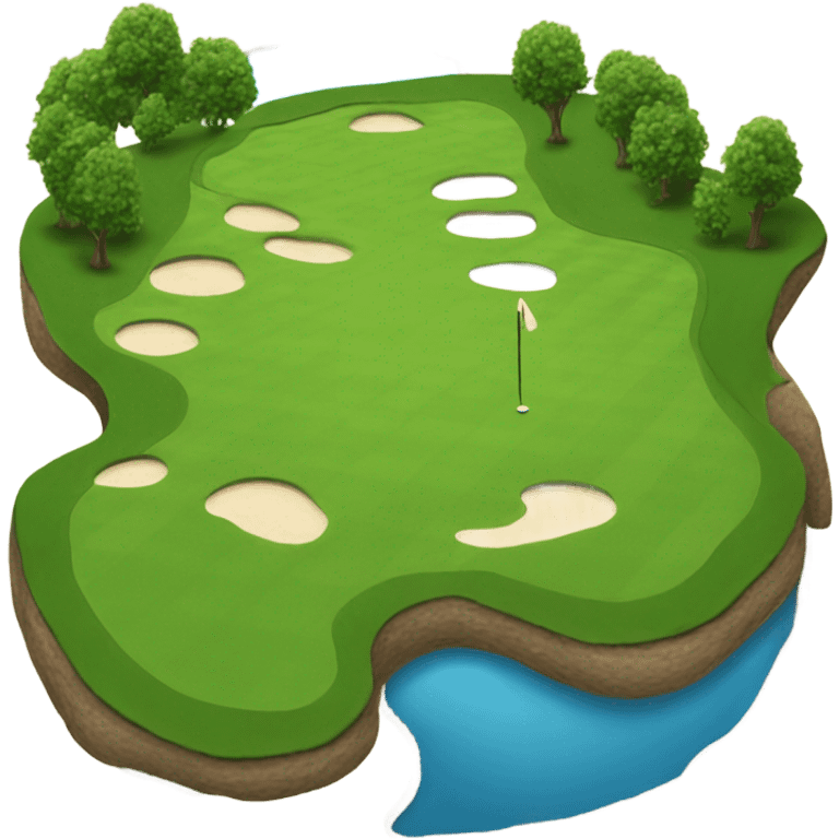 Golf course emoji