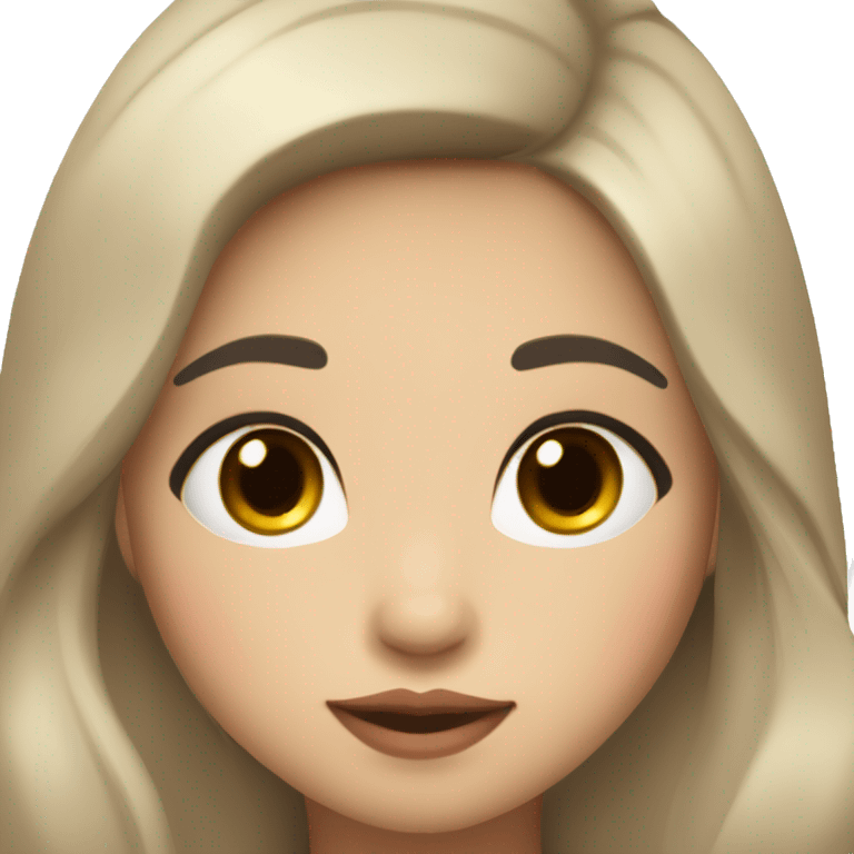 black haired asian-spanish girl with dimple on left side, plump lips, long lashes emoji