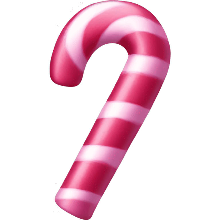 Pink candy cane emoji