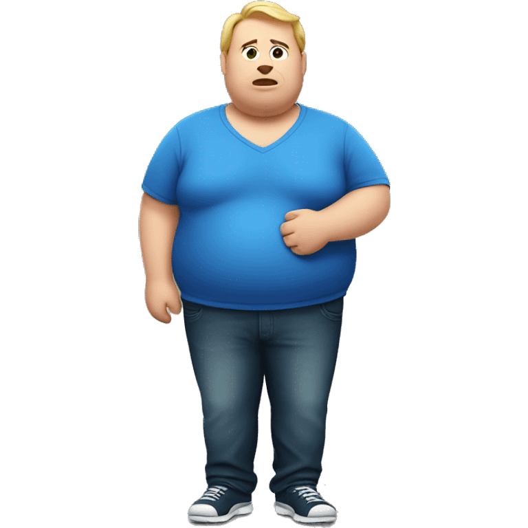 Obese man emoji