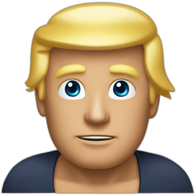 Donald Trump en train de se moquer emoji