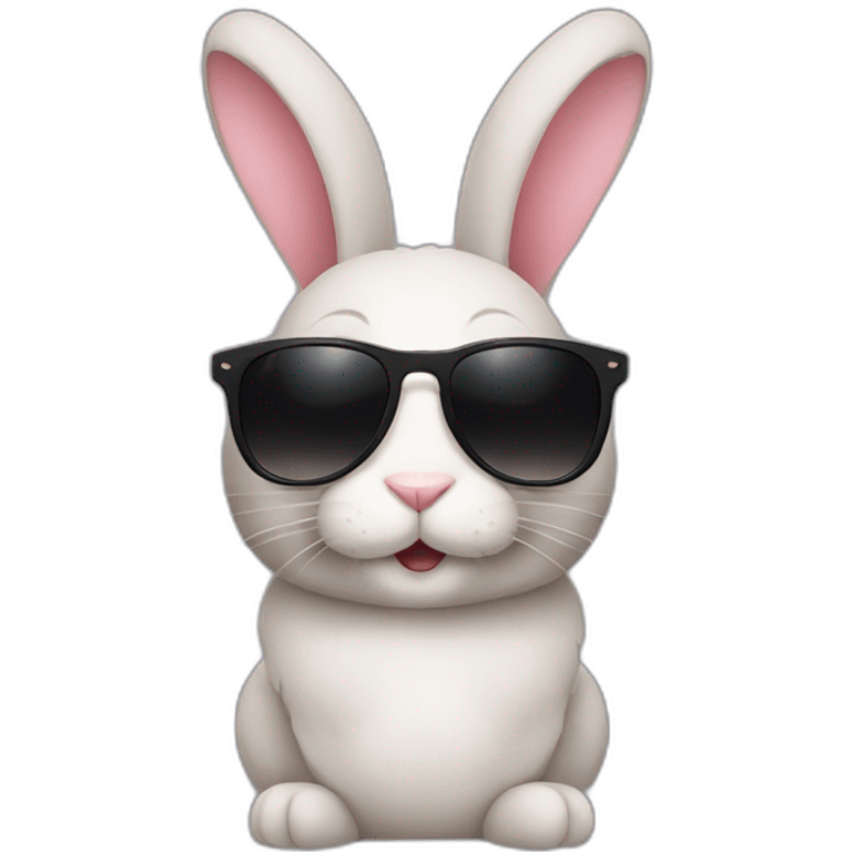 Bunny with sunglasses emoji