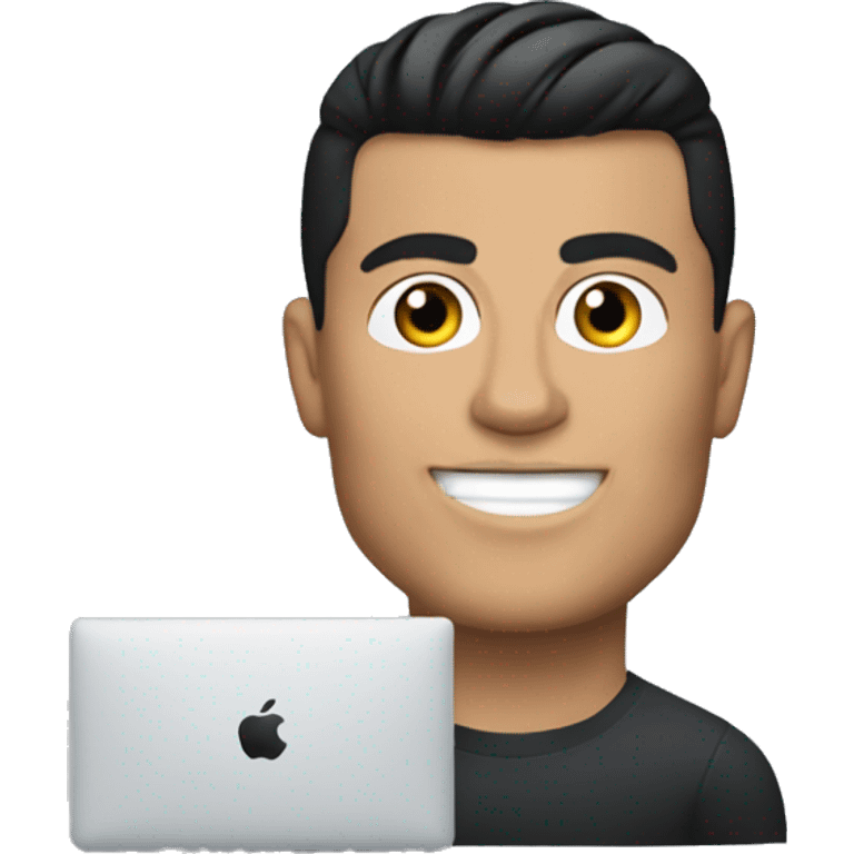 Cristiano Ronaldo con il mac emoji