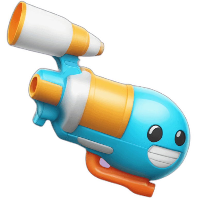 Gumball cartoon with supersoaker emoji