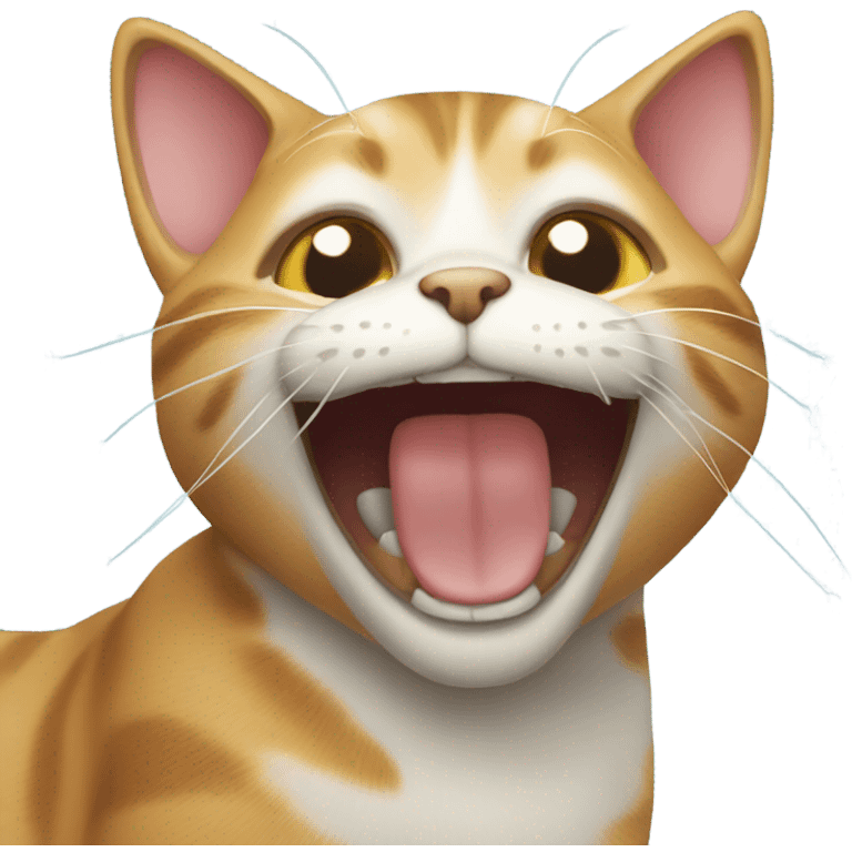 Cat laughing  emoji