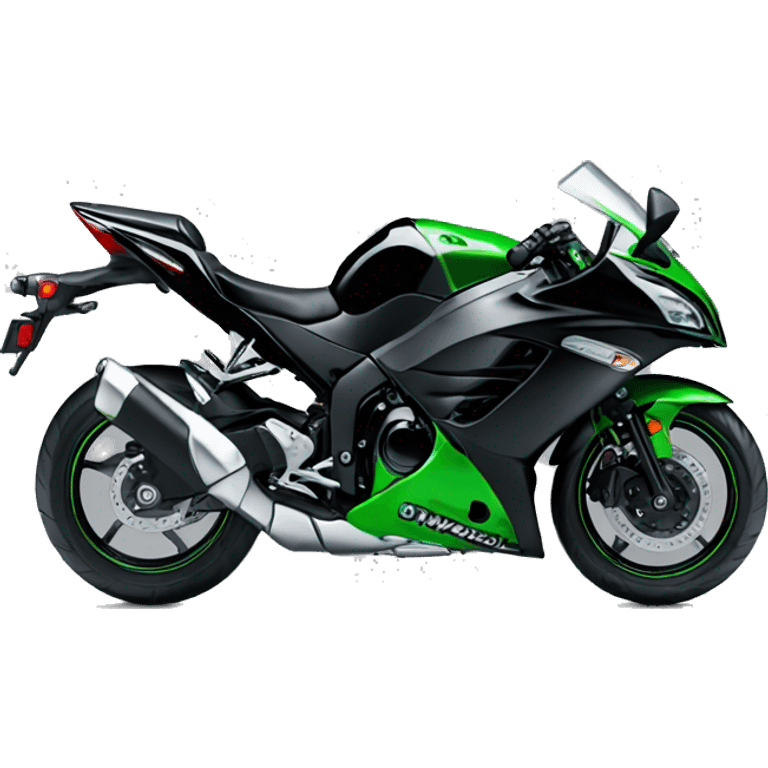 Black Kawasaki ninja 6r emoji