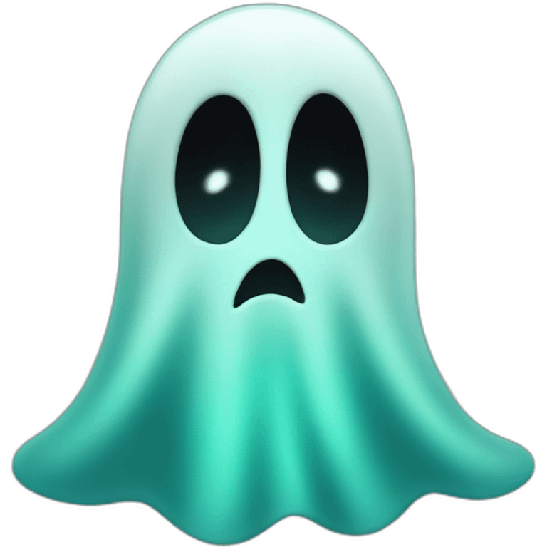 teal ghost emoji