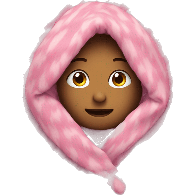 Pink cozy blanket  emoji