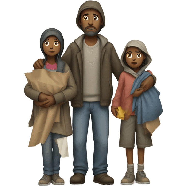 Homeless family emoji