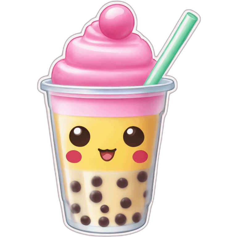 Bubble tea my melody emoji