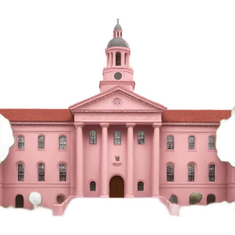 pink Stanford university building w/o mentioning Santford emoji