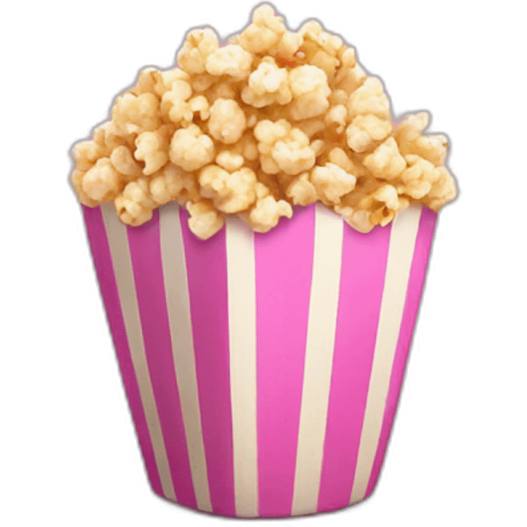 Pink-popcorn  emoji