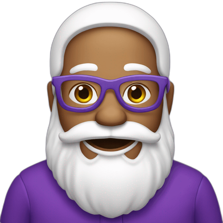 santa claus with purple clothes emoji