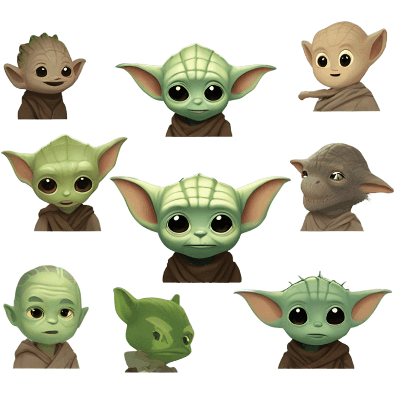 Baby Yoda groot gator Loki ￼ emoji