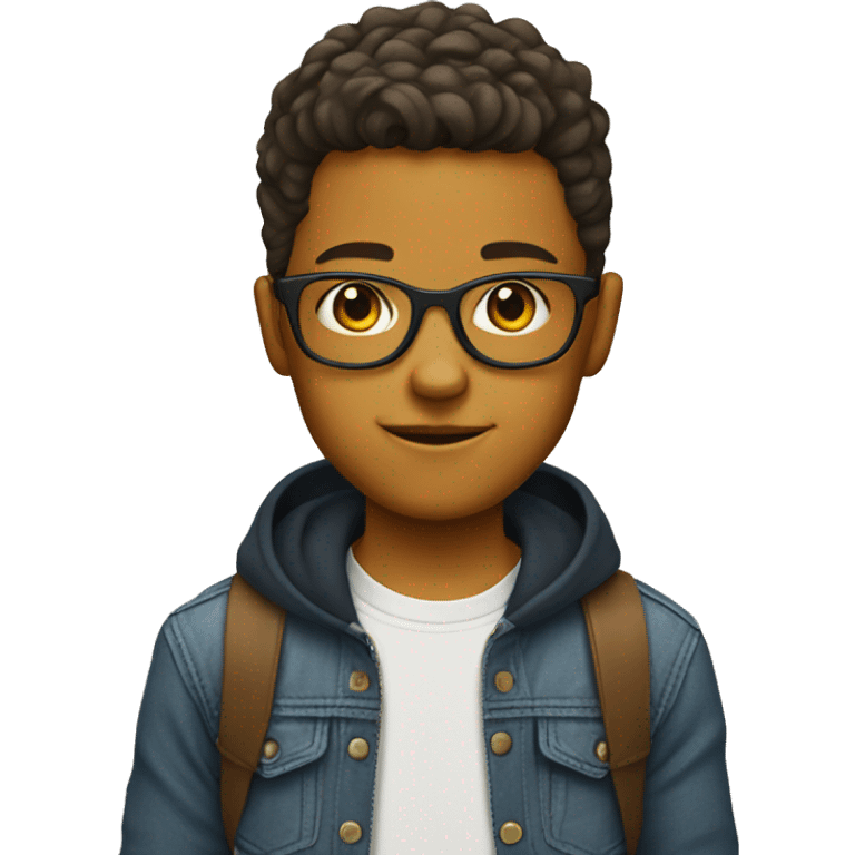 Hipster Kid emoji