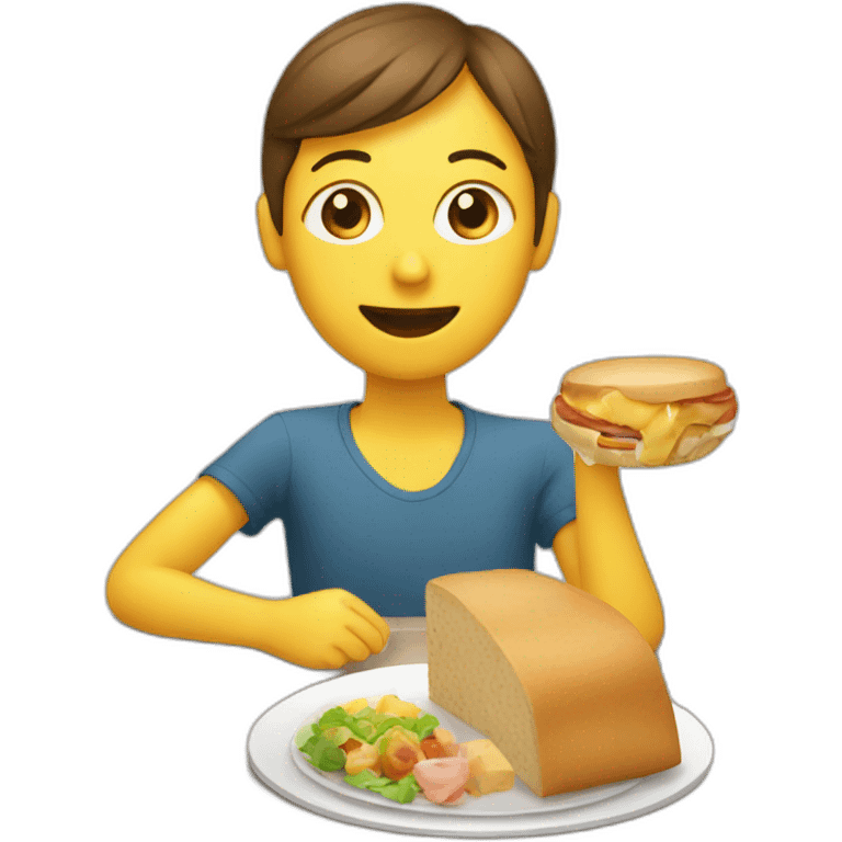 Personne en train de manger emoji