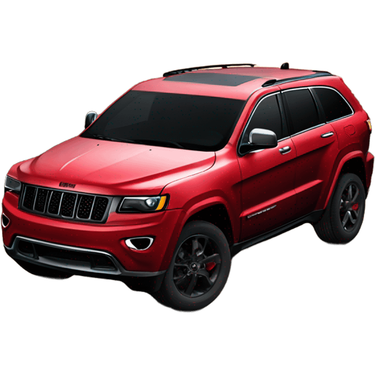 red jeep grand Cherokee with black trim emoji