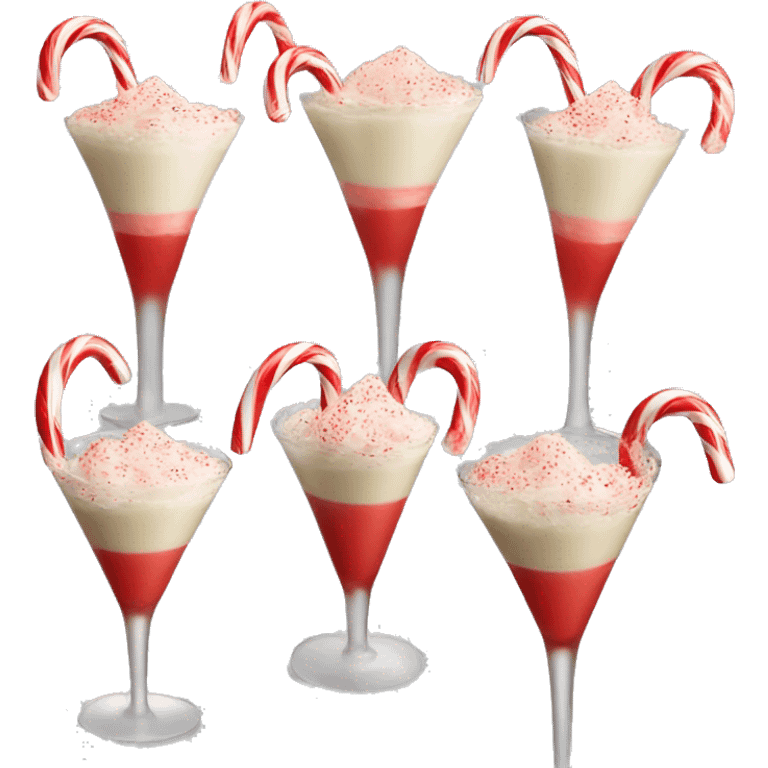 Candy cane martini emoji