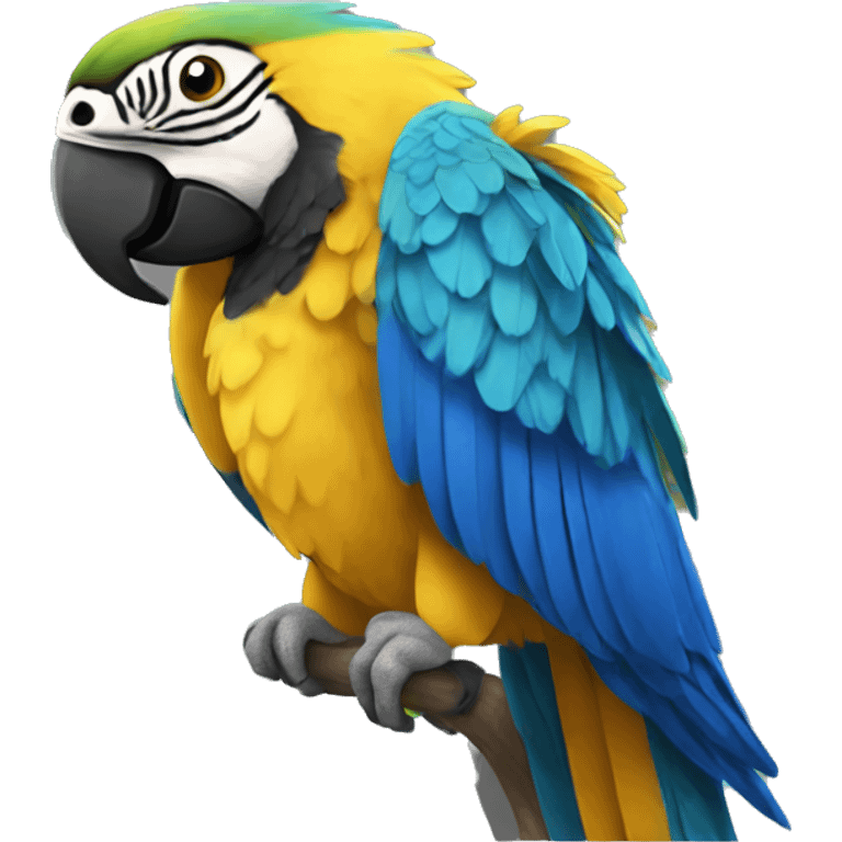 Blue and yellow macaw  emoji