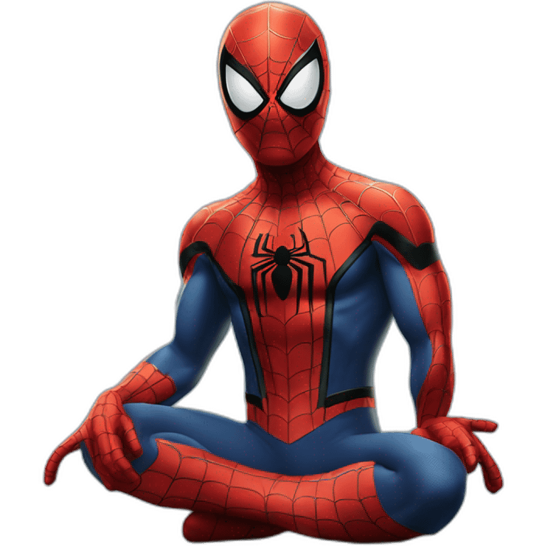 Spiderman posing emoji